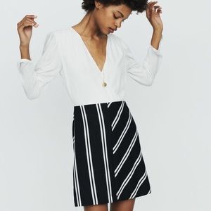 Maje bimaterial dress